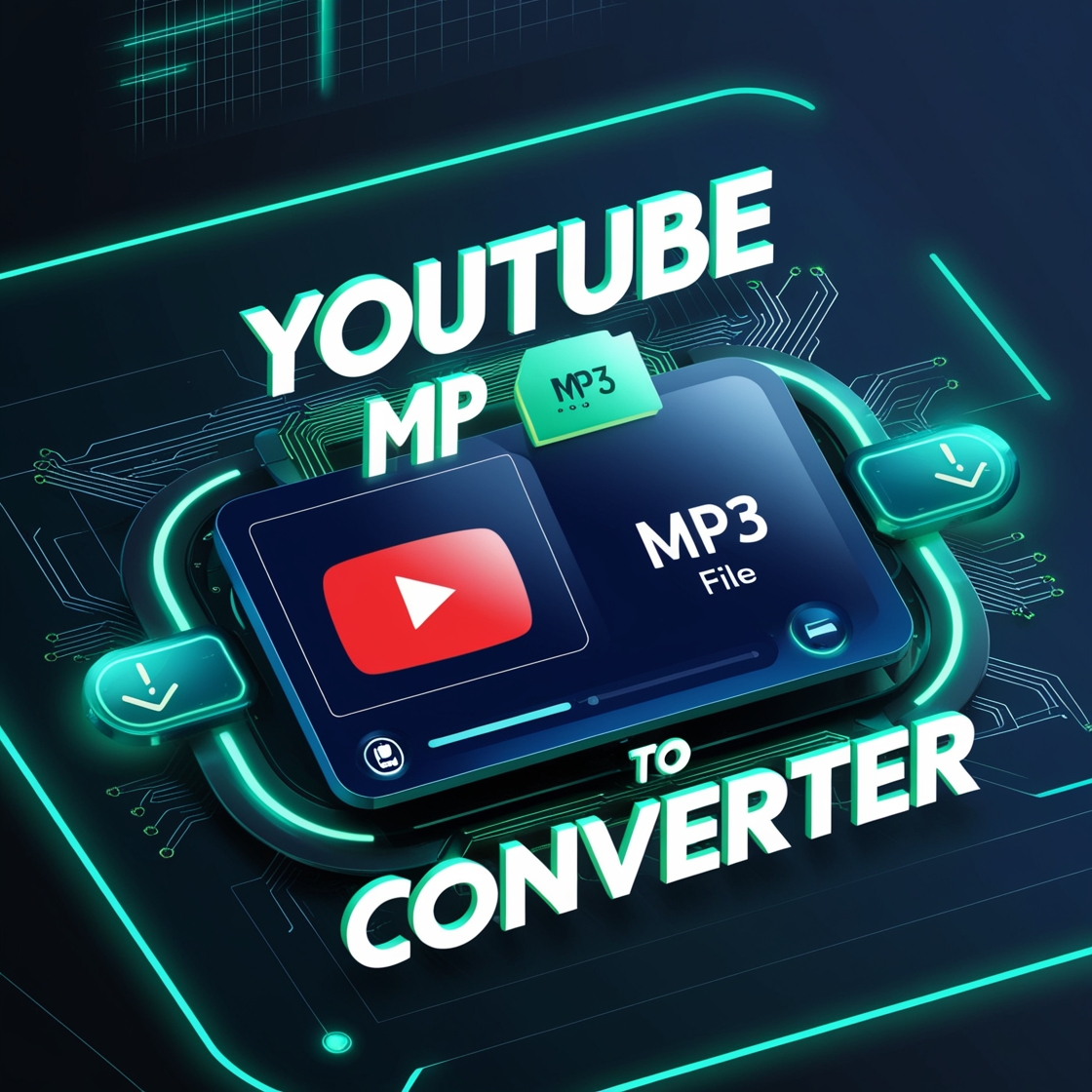 using a computer to convert a YouTube video to MP3 format