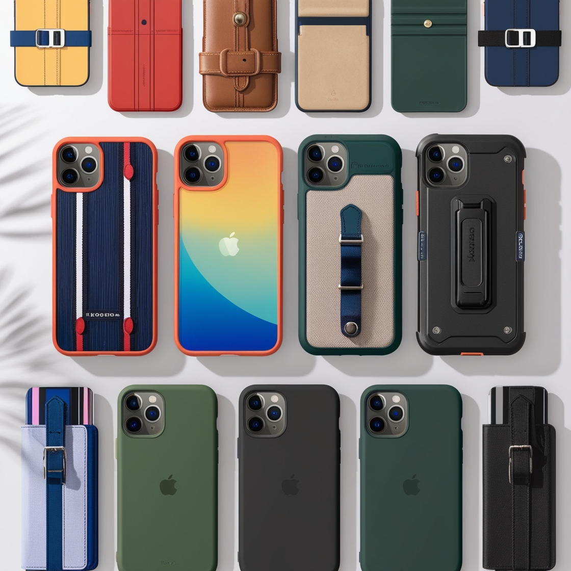 "Various stylish and durable iPhone 14 Pro cases in different designs"